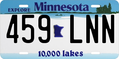 MN license plate 459LNN