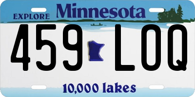 MN license plate 459LOQ