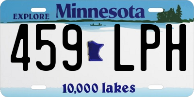 MN license plate 459LPH
