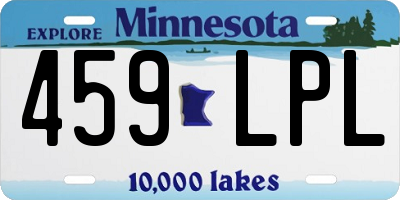 MN license plate 459LPL