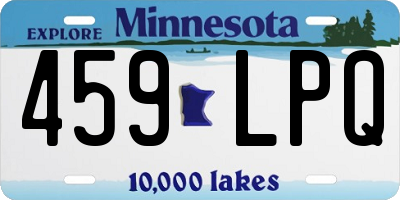MN license plate 459LPQ
