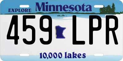 MN license plate 459LPR
