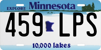 MN license plate 459LPS