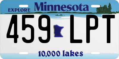 MN license plate 459LPT