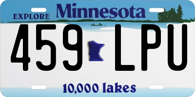 MN license plate 459LPU