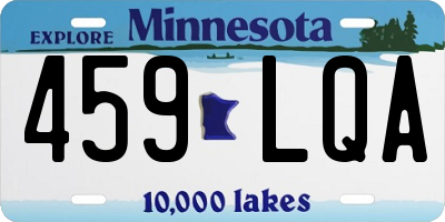 MN license plate 459LQA