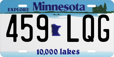 MN license plate 459LQG