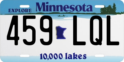 MN license plate 459LQL