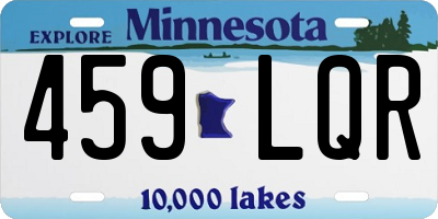 MN license plate 459LQR