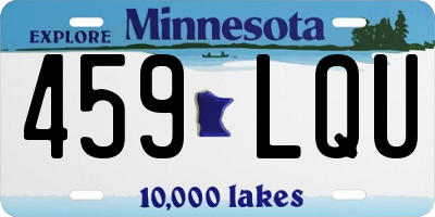 MN license plate 459LQU