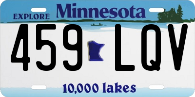 MN license plate 459LQV