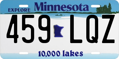 MN license plate 459LQZ