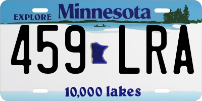 MN license plate 459LRA
