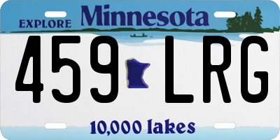 MN license plate 459LRG