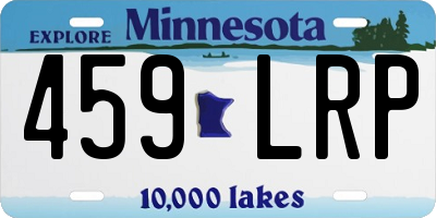 MN license plate 459LRP