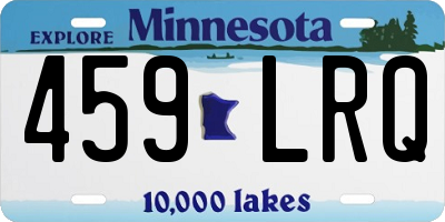 MN license plate 459LRQ