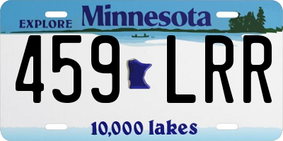 MN license plate 459LRR