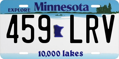 MN license plate 459LRV