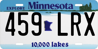 MN license plate 459LRX