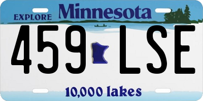 MN license plate 459LSE