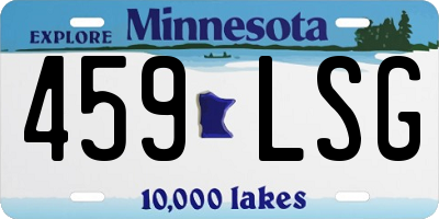 MN license plate 459LSG