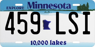 MN license plate 459LSI