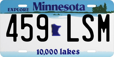 MN license plate 459LSM