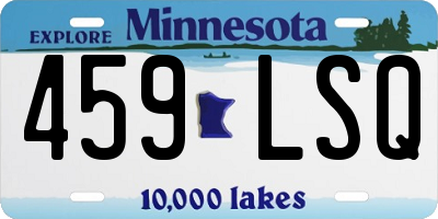 MN license plate 459LSQ