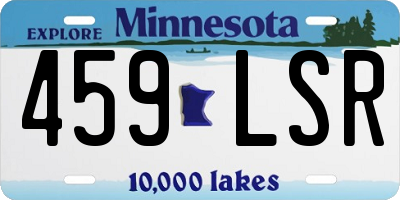 MN license plate 459LSR