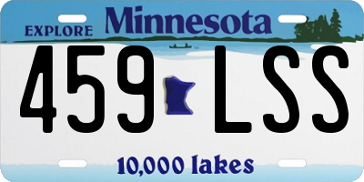MN license plate 459LSS