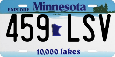 MN license plate 459LSV