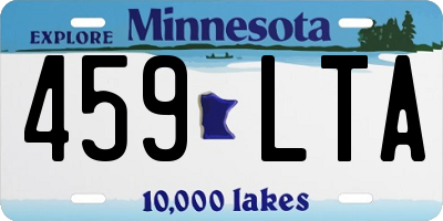 MN license plate 459LTA