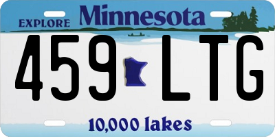 MN license plate 459LTG