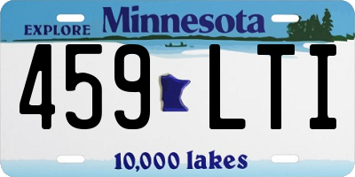 MN license plate 459LTI