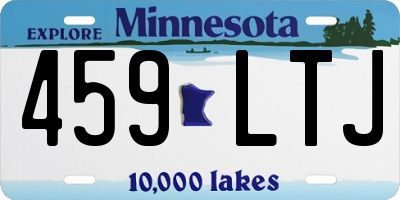 MN license plate 459LTJ