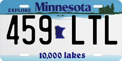 MN license plate 459LTL