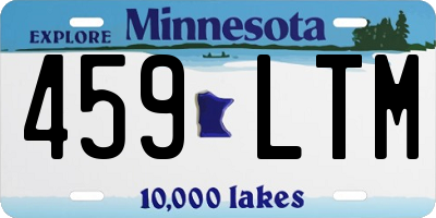 MN license plate 459LTM