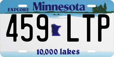 MN license plate 459LTP
