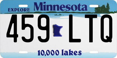 MN license plate 459LTQ
