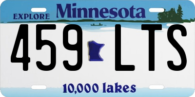 MN license plate 459LTS