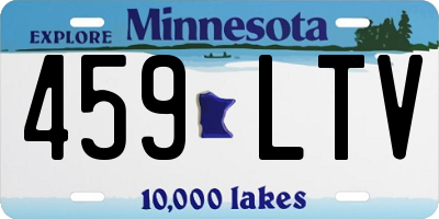 MN license plate 459LTV