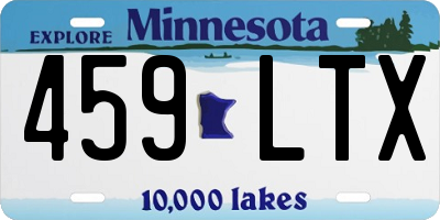 MN license plate 459LTX