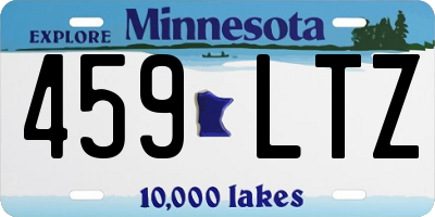 MN license plate 459LTZ