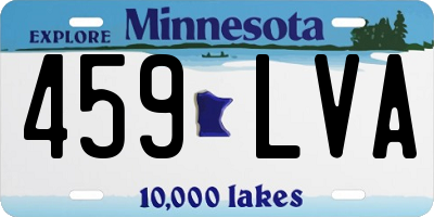 MN license plate 459LVA