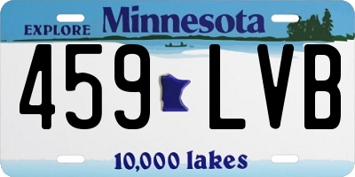 MN license plate 459LVB