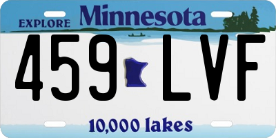 MN license plate 459LVF