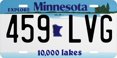 MN license plate 459LVG