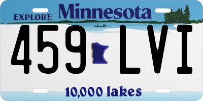 MN license plate 459LVI