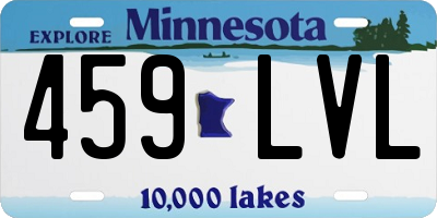 MN license plate 459LVL