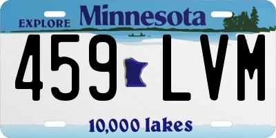 MN license plate 459LVM